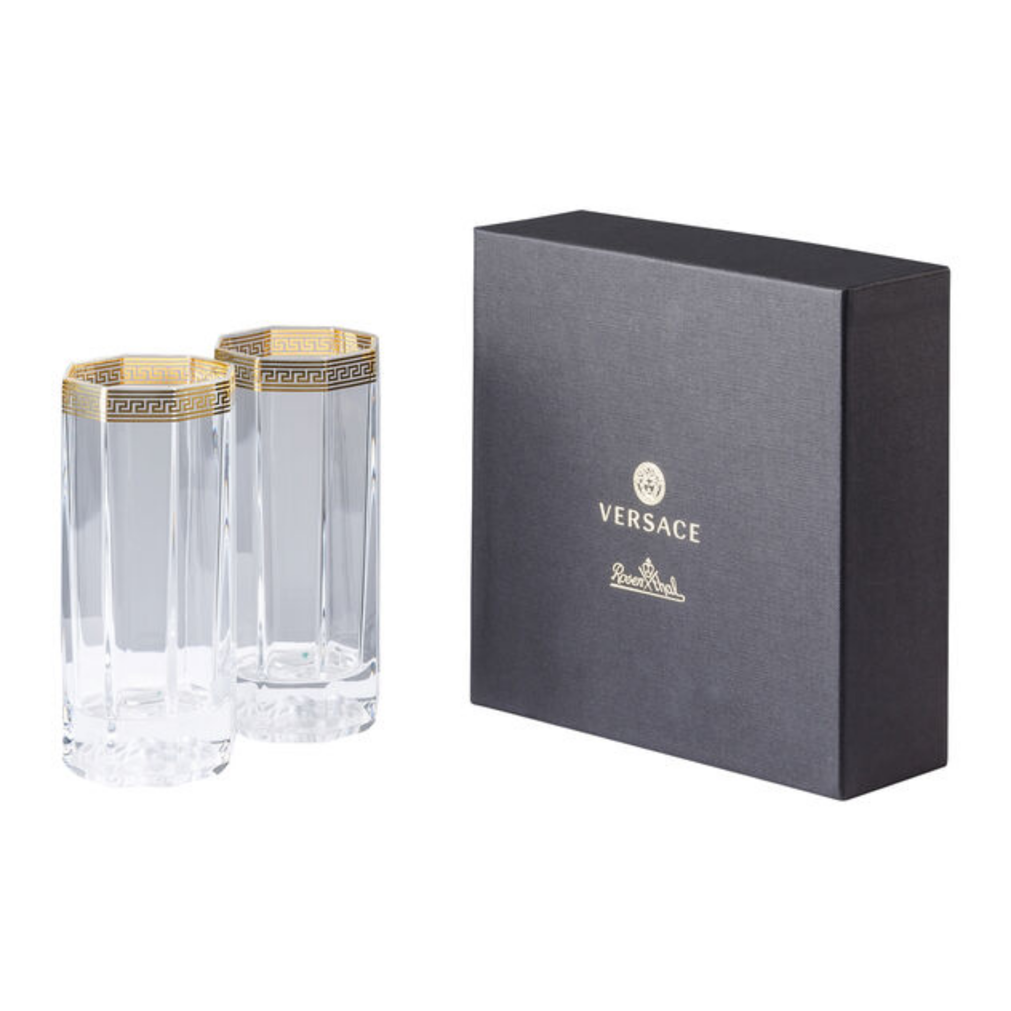 Medusa D’Or Set of 2 Long Drink glasses