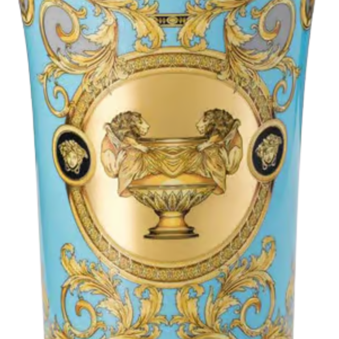 Versace Rosenthal Prestige Gala Bleu Vase 26 cm