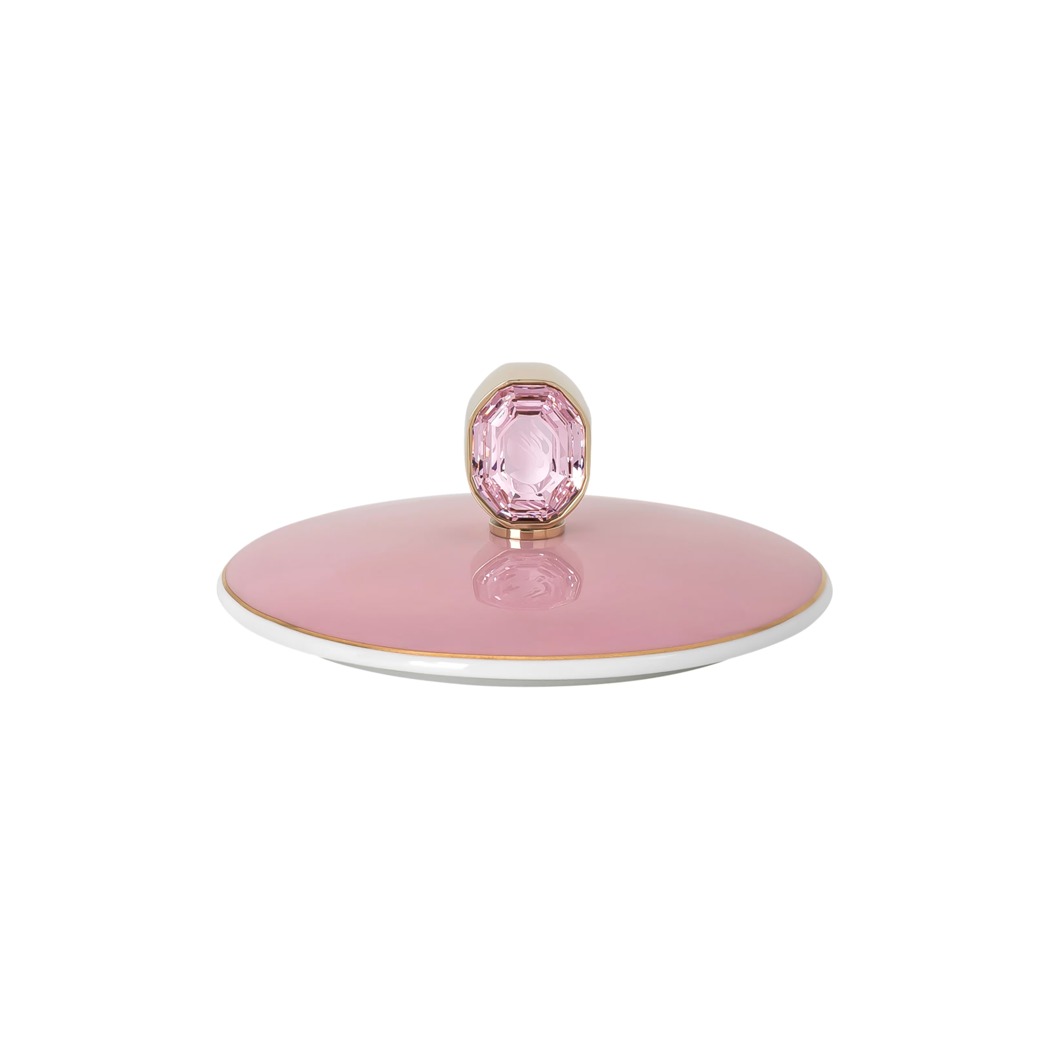 Swarovski x Rosenthal IDYLLIA Finch Pink Mug with Handle/ Lid