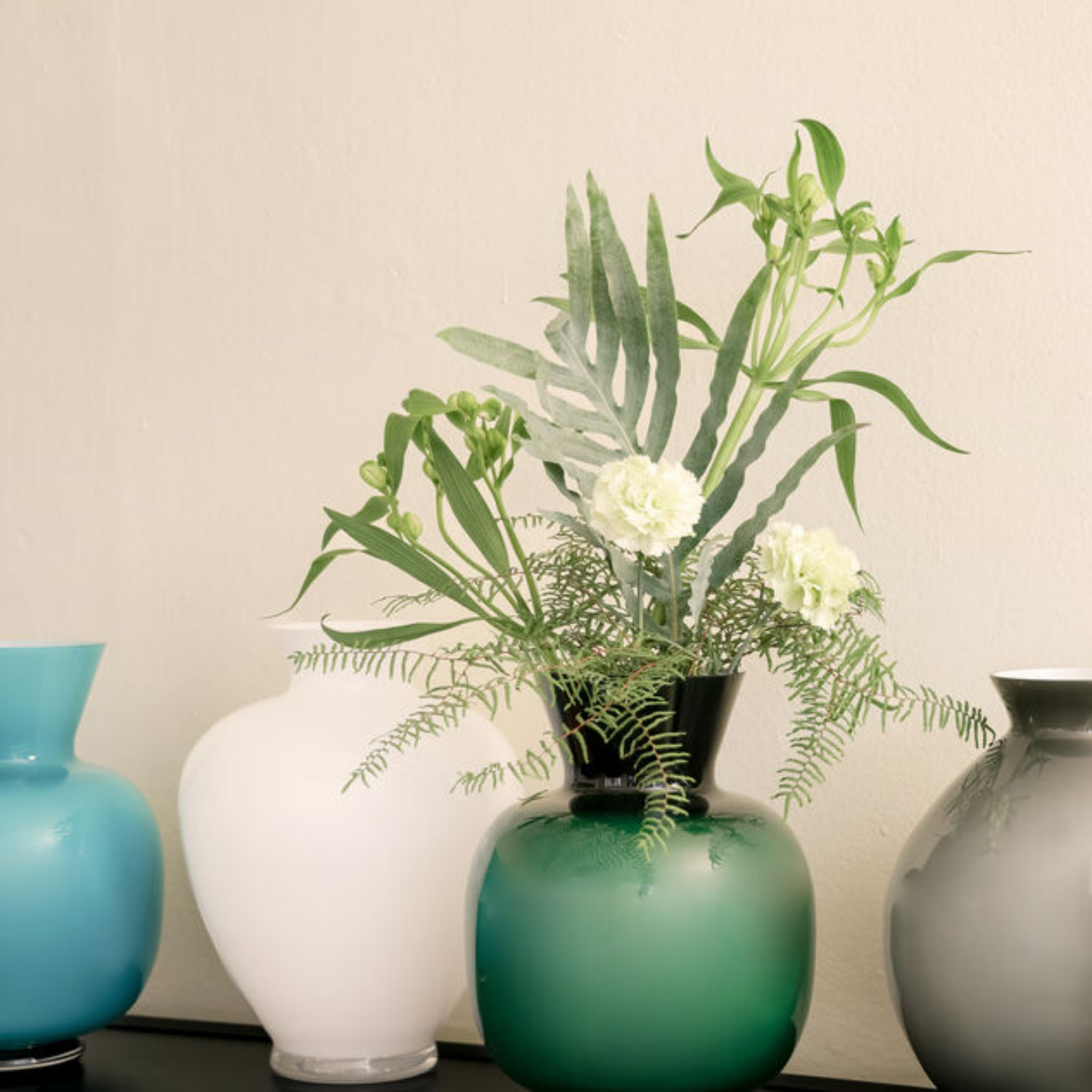 Anna Vases 34 Cm – Green Ceramic Versace - Hetvi Luxury