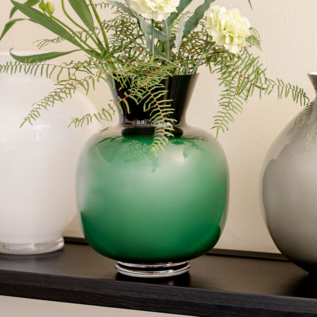 Anna Vases 34 Cm – Green Ceramic Versace - Hetvi Luxury