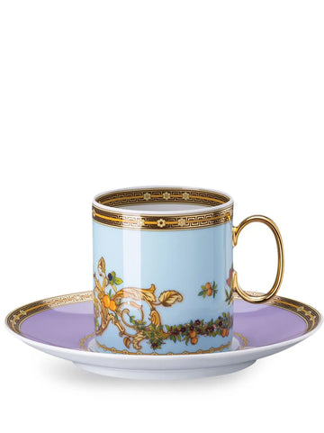 Versace Rosenthal Le Jardin de Coffee cup and saucer
