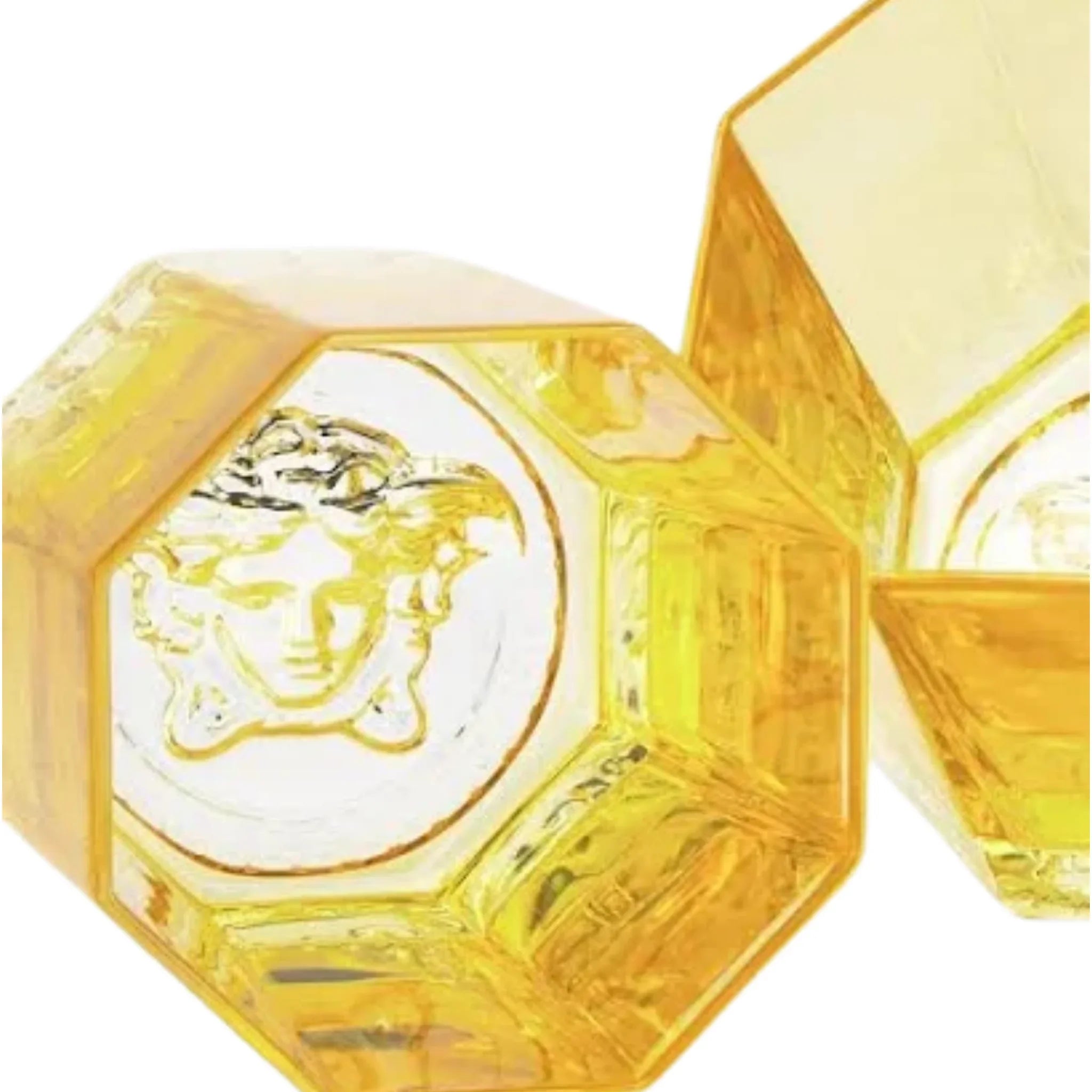 Medusa Lumiere Set of 2 Whisky Glasses – Versace Crystal Barware | Hetvi Luxury
