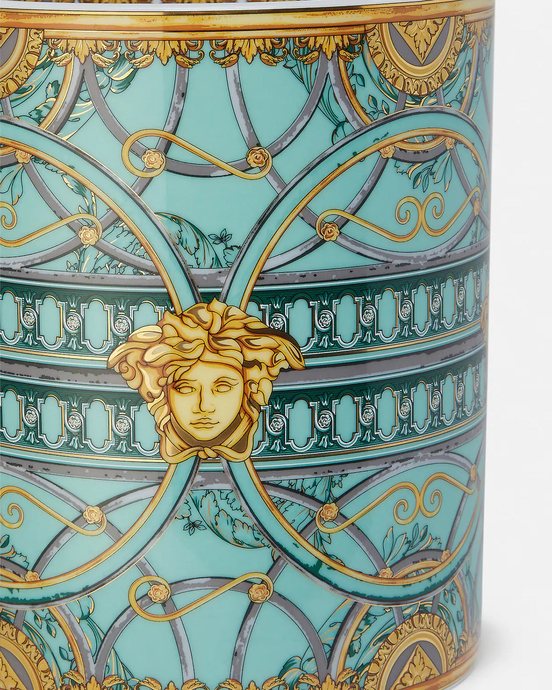 Versace Rosenthal Scala del Palazzo Verde Vase 18 cm