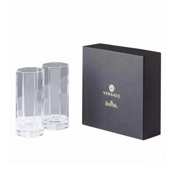 Medusa Lumiere Clear Set of 2 Long Drink glasses