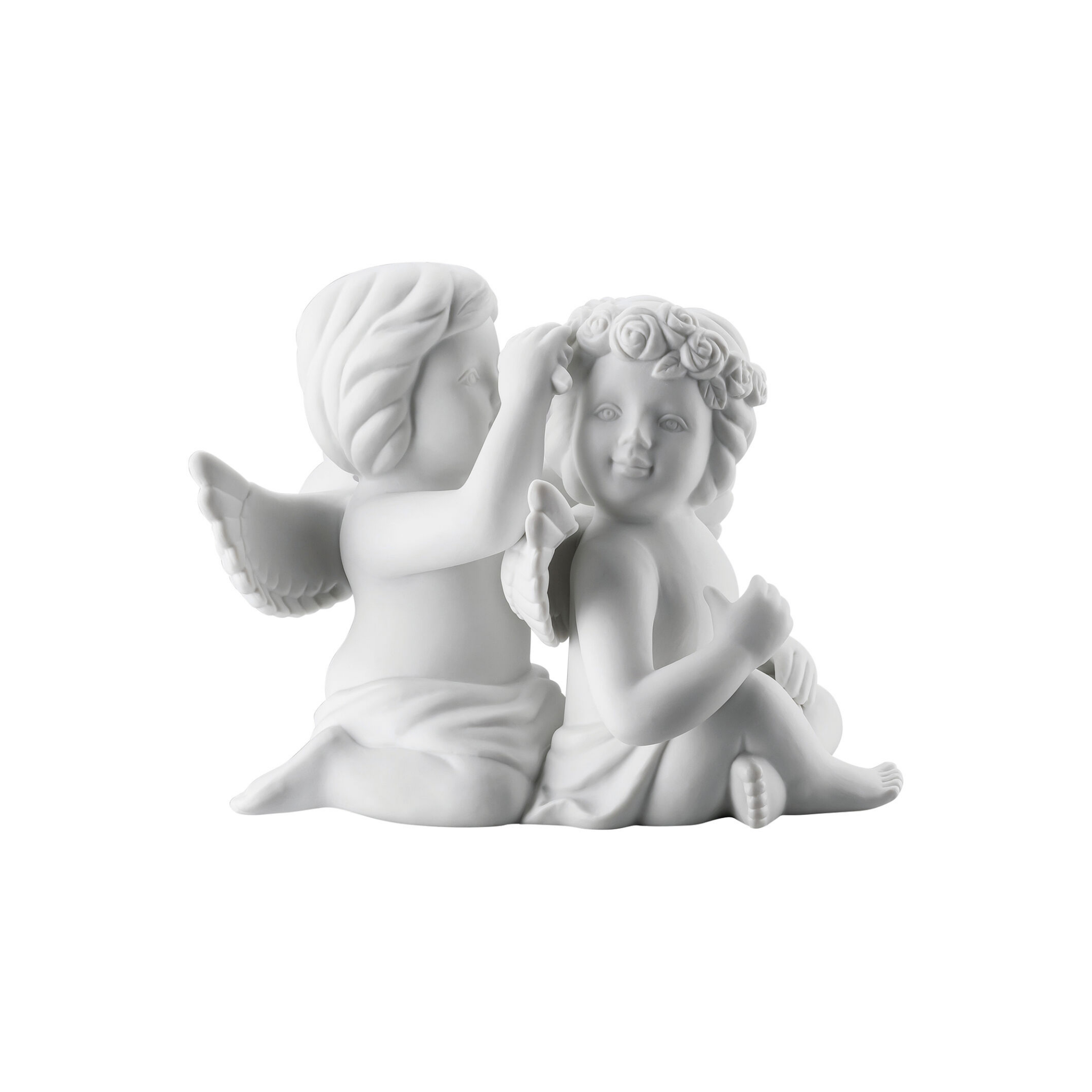 Pair Angels with Wreath – Engel Gross by Rosenthal