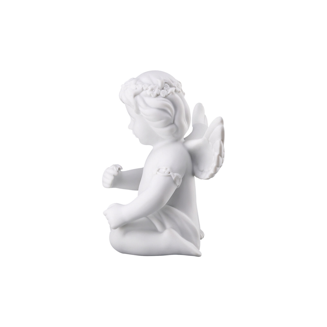 Angel with Floral Wreath – Rosenthal White Porcelain Figurine