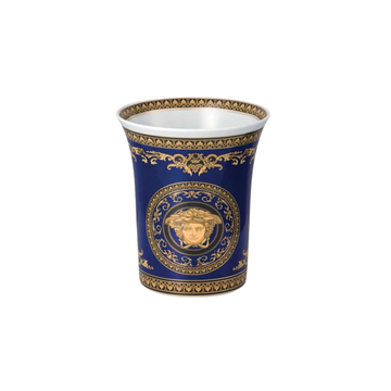 Versace Rosenthal Medusa Blue Vase