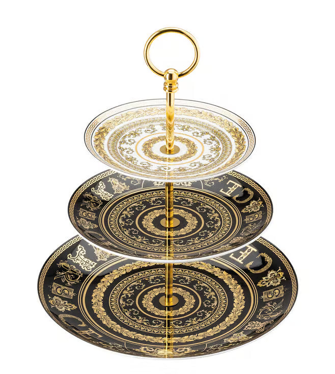 Versace Rosenthal Multi Virtus Gala 3 Tier Etagere