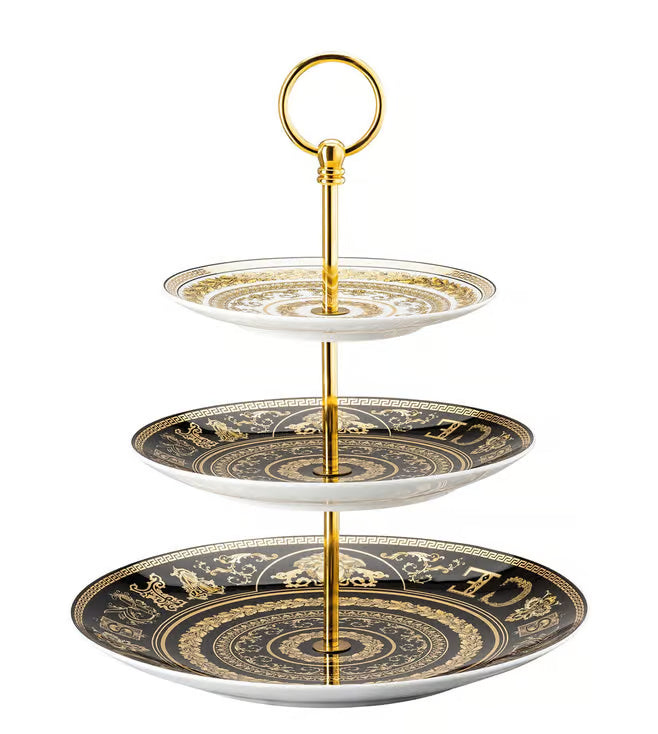 Versace Rosenthal Multi Virtus Gala 3 Tier Etagere
