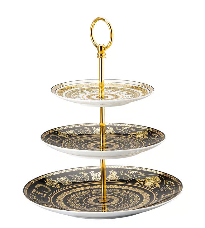 Versace Rosenthal Multi Virtus Gala 3 Tier Etagere