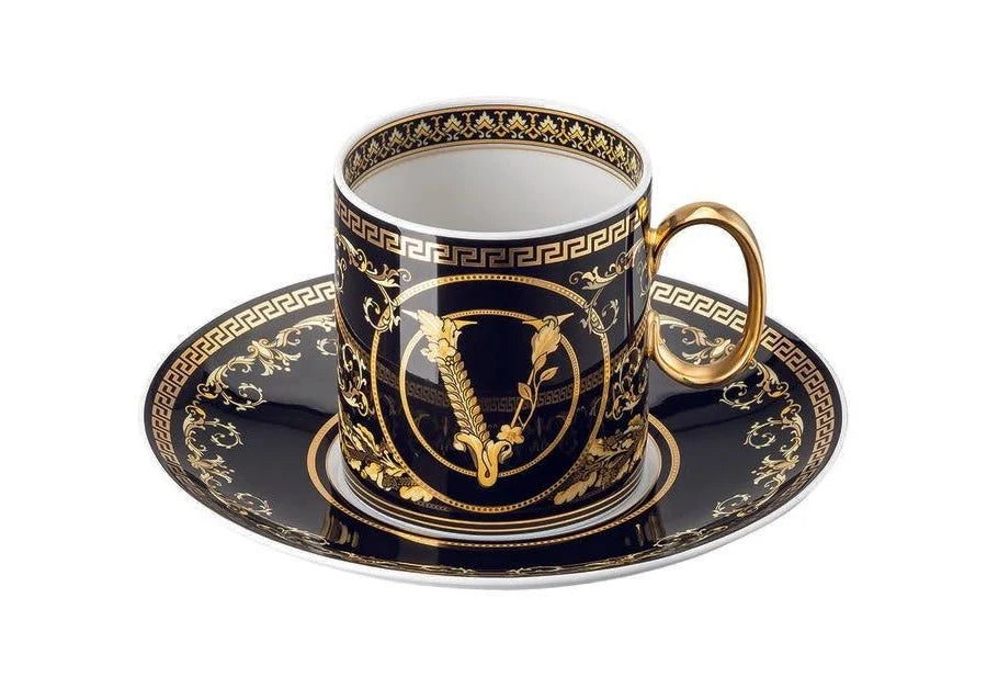 Versace Rosenthal Virtus Gala Coffee Cup & Saucer