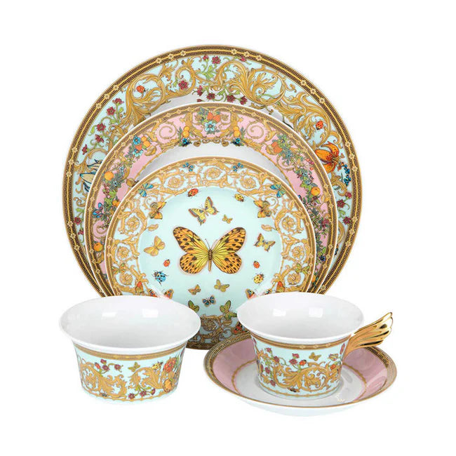 Versace Rosenthal le jardin de Tea cup and saucer